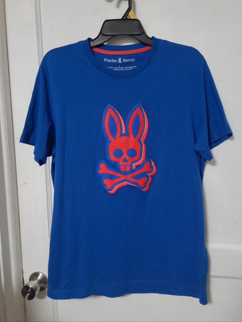 NWOT Psycho Bunny Calder embroidered blue Shirt Medium 5